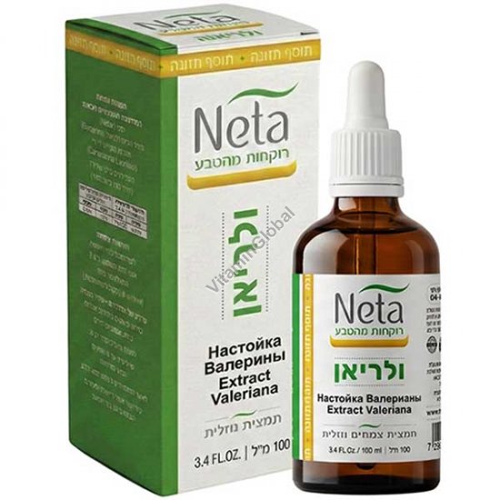 תמצית ולריאן נוזלית ללא אלכוהול, 100 מ״ל - נטע רוקחות מהטבע