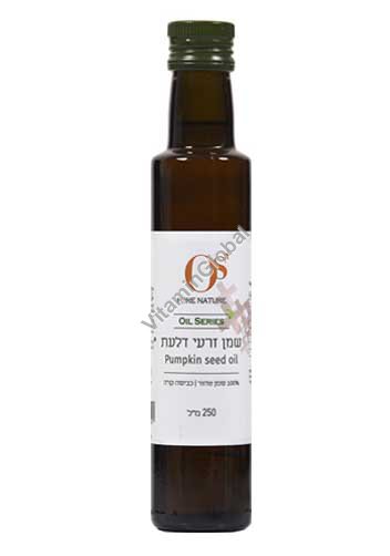 שמן זרעי דלעת בכבישה קרה 250 מ"ל - טבעקום