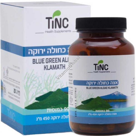 אצה כחולה-ירוקה 450 מ"ג, כשרה בד"ץ 60 כמוסות - טינקטורה טק