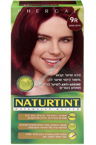 צבע שיער קבוע, גוון אדום עמוק 9R - נטורטינט