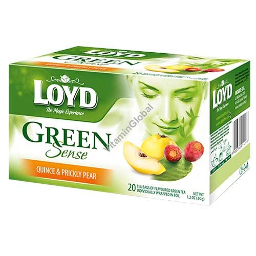 .תה ירוק עם חבושים וסברס 20 שקיקים - לויד