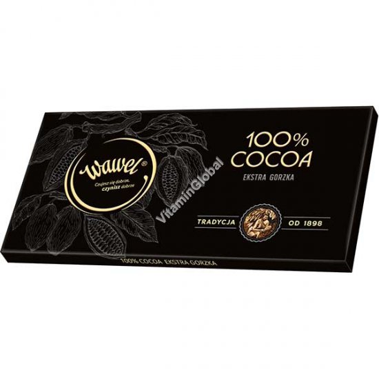 שוקולד מריר 100% קקאו 80 גרם - וואוול