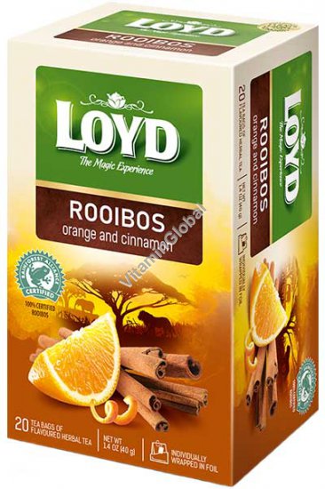 תה רויבוש בטעם תפוז וקנמון 20 שק\' - לויד