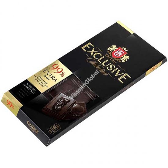 שוקולד אקסטרה מריר 99% קקאו 90 גרם - Tai Tau