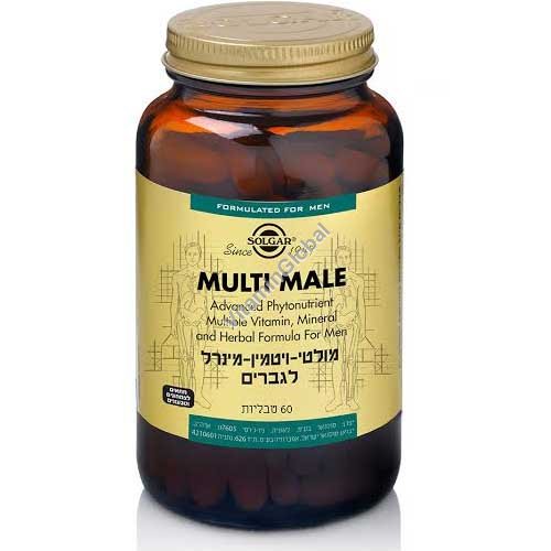 מולטי מייל מולטי ויטמין לגברים 60 טבליות - סולגאר