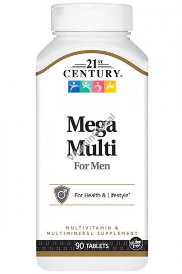 מולטי ויטמין לגברים מגה מולטי 90 טבליות - 21 סנצ\'ורי