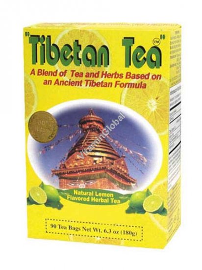 תה טיבטי בטעם לימון 90 שקיקים - סודות המזרח