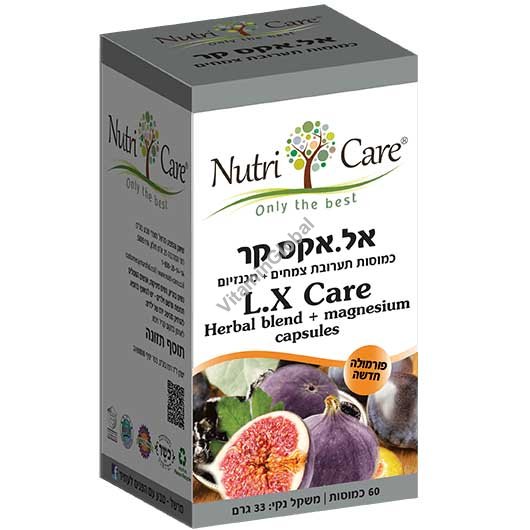 אל אקס קר - פורמולה לתמיכה באיזון פעילות המעיים 60 כמוסות - נוטרי קר