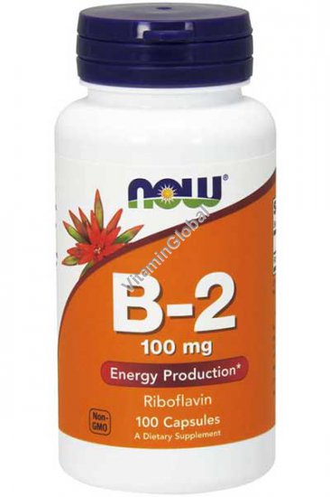 ויטמין B2 (ריבופלבין) 100 מ"ג 100 כמוסות - נאו פודס