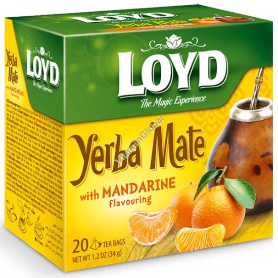 תה ג\'רבה מטה בטעם מנדרין 20 שקיות תה פירמידה - לויד