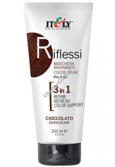 ריפלסי - מסכת צבע לשיער 3 ב-1, גוון שוקולד 200 מ"ל - איטלי