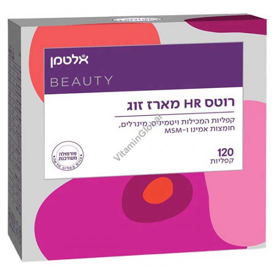 רוטס HR פורמוה-תוסף תזונה לשיער בריא לנשים מארז 120 (60+60) טבליות - אלטמן